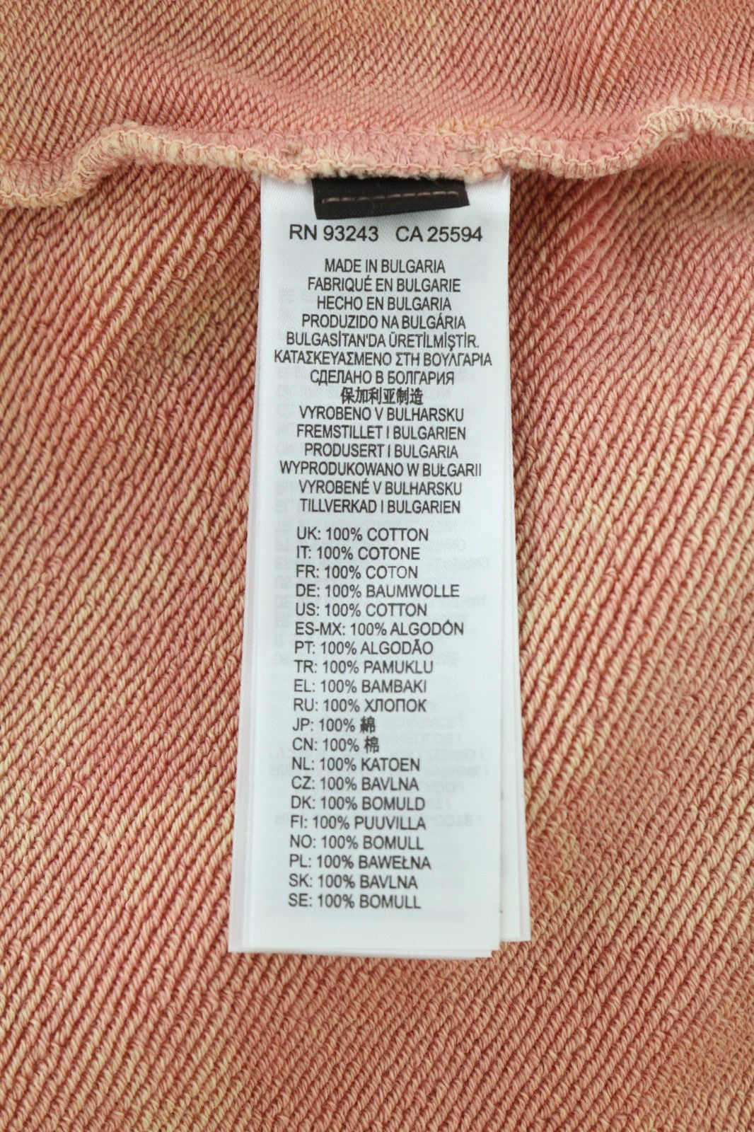 DIESEL F-Mikky Women's Hoodie XL Peach Hood Strap Asym Pocket Design RRP195