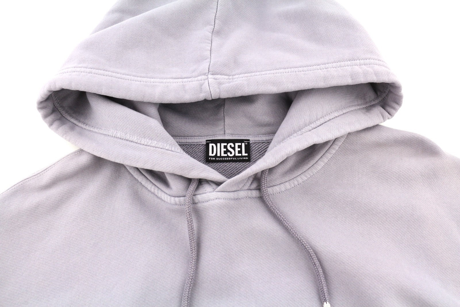 DIESEL F-Magdalena Felpa Women's Hoodie XL Purple Washed Hood Pull On RRP175