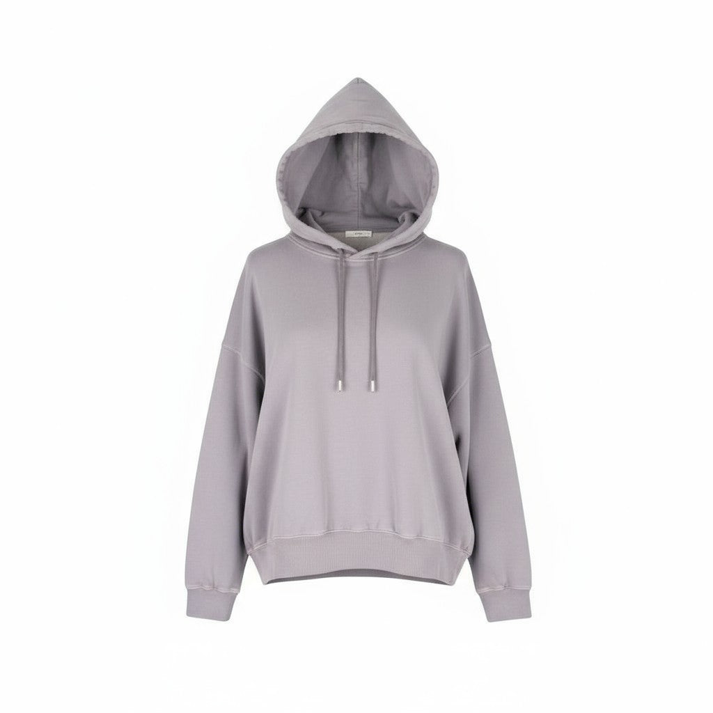 DIESEL F-Magdalena Women's Hoodie XL Purple Washed Hood Strap Pullover RRP175