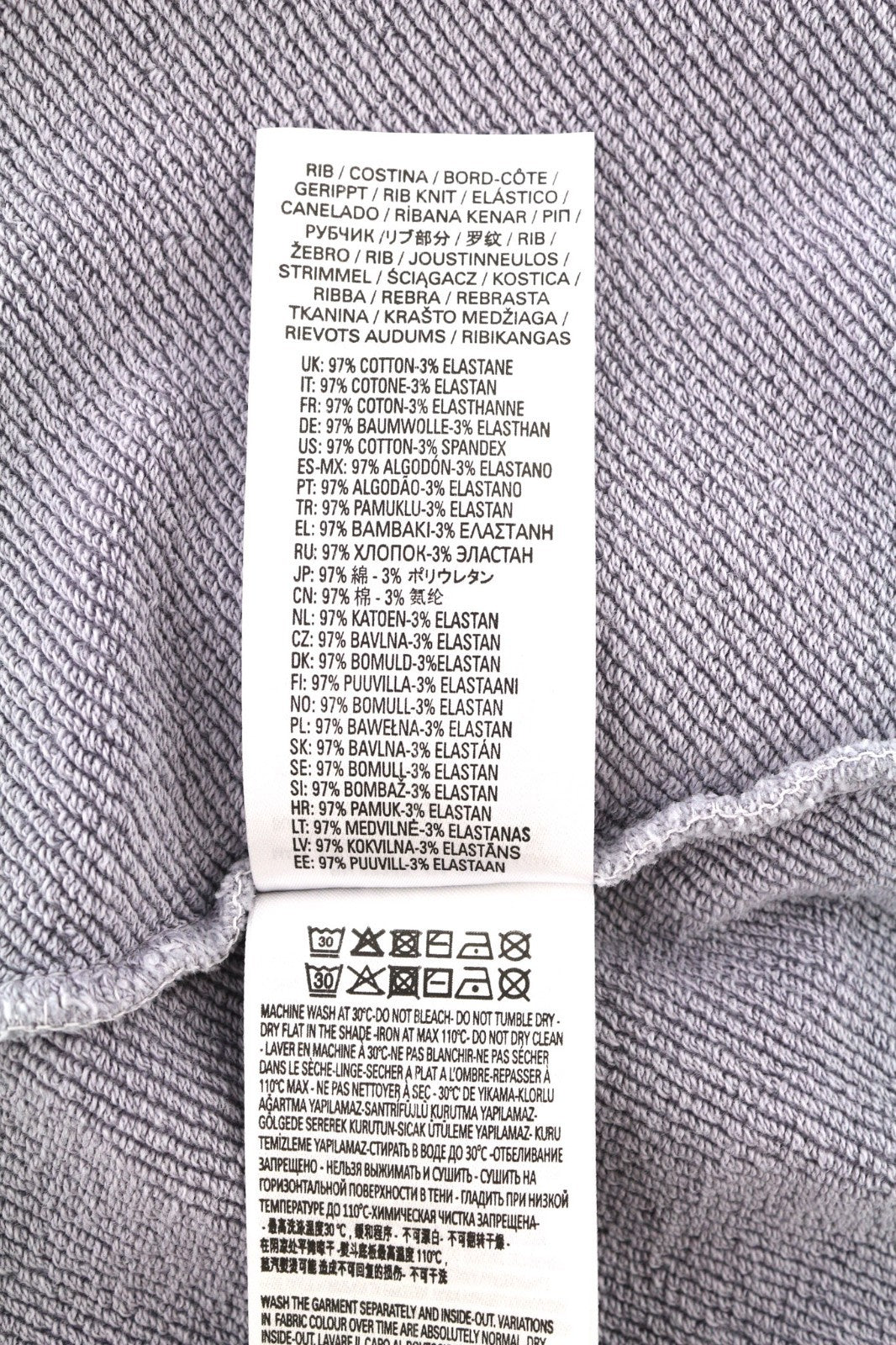 DIESEL F-Magdalena Women's Hoodie XL Purple Washed Hood Strap Pull On RRP175