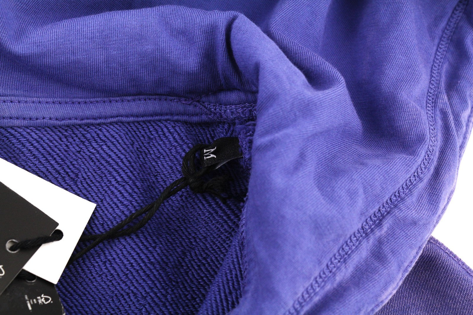 DIESEL F-Mikky Women's Hoodie M Blue Hood Asym Pocket Strap Logo Pullover RRP195