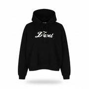 DIESEL F-Reggy-Hood Women's Hoodie M Black Hood Pullover Logo Straps RRP150