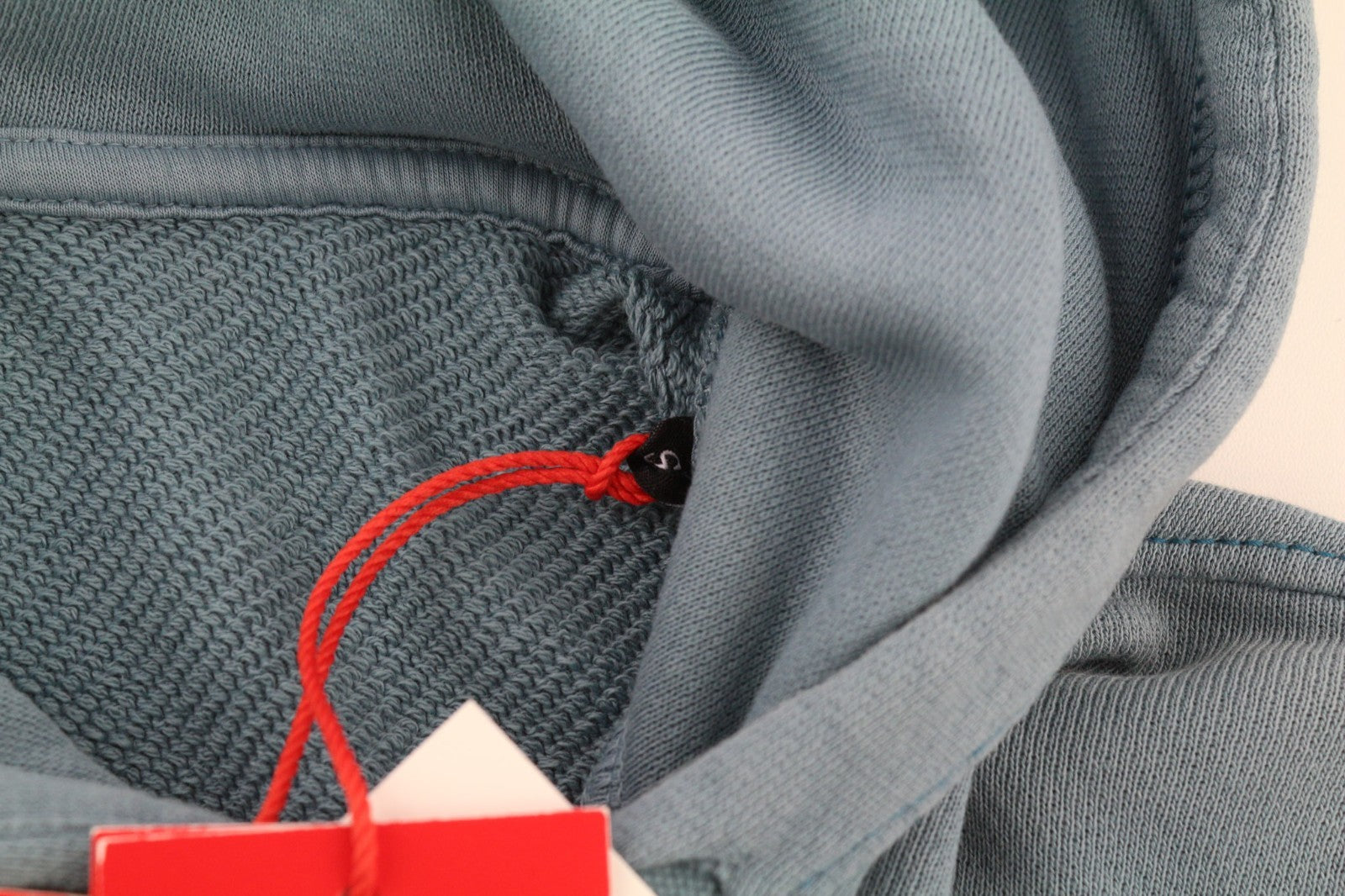 DIESEL S-Ginn-Hood Men's Hoodie S Blue Hood Kangaroo Strap Cotton Logo Pullover