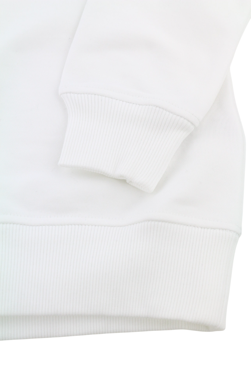 DIESEL F-Reggy-Doval Women's Sweatshirt 2XS White Crew Cotton Logo Pullover