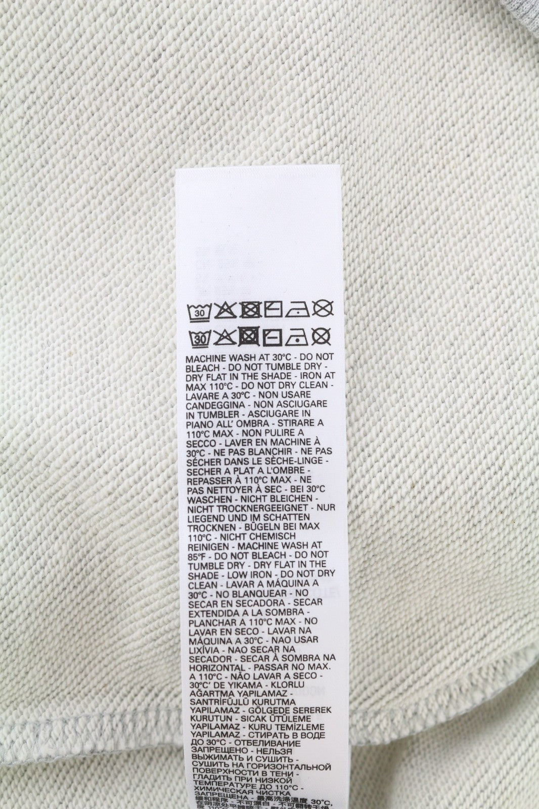 DIESEL S-Girk Men's Sweatshirt S Grey Melange Crew Neck Cotton Logo Pullover