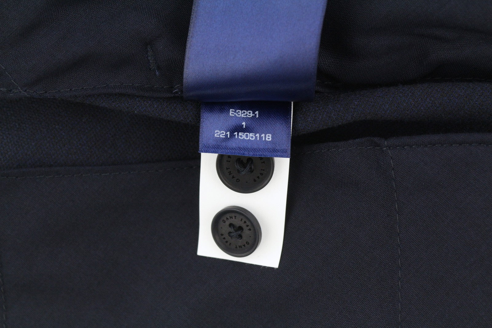 GANT Jersey Men Trousers EU48 Evening Blue Drawstring Waist Slim Fit Dark