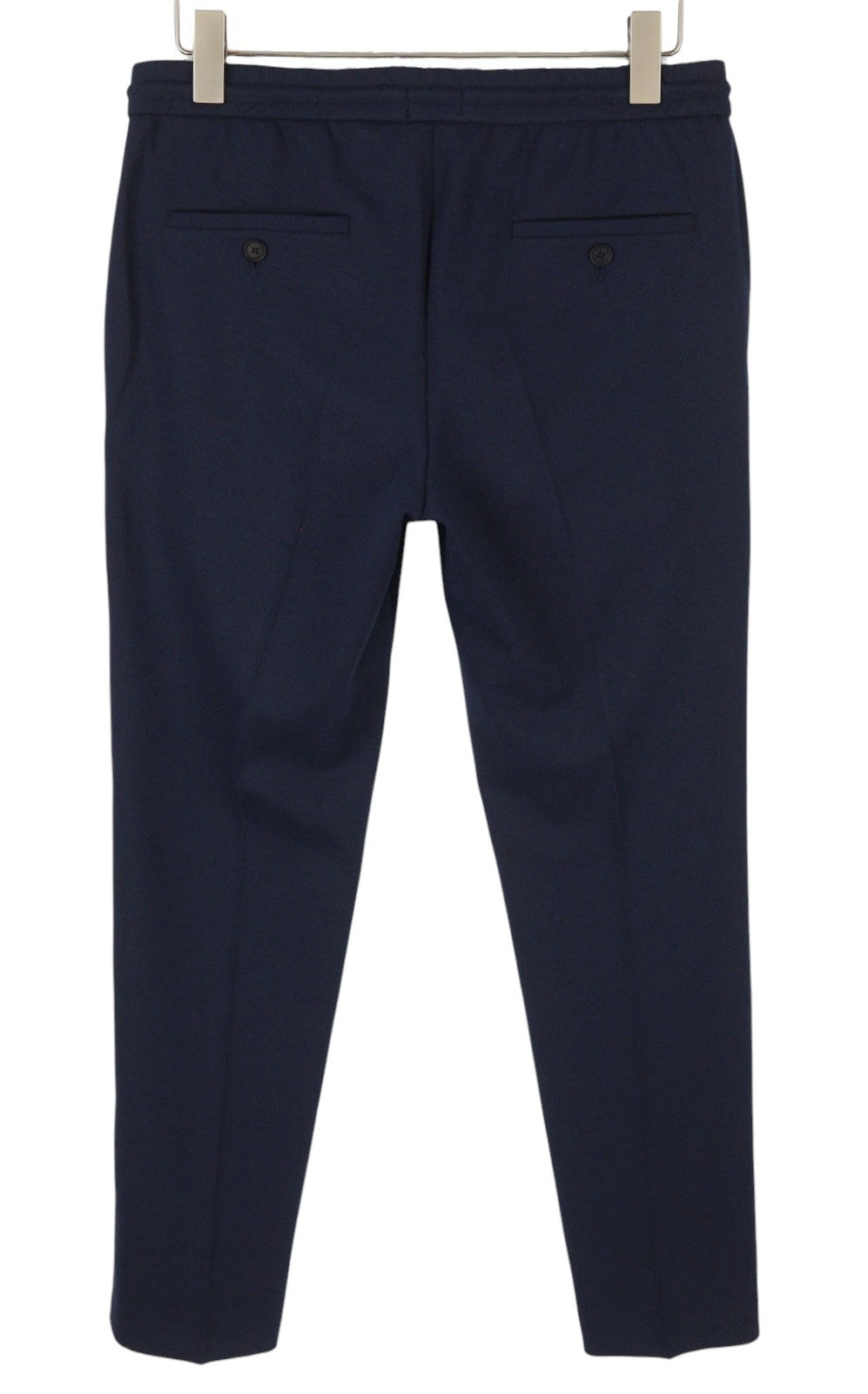 GANT Jersey Men Trousers EU48 Evening Blue Drawstring Waist Slim Fit Dark