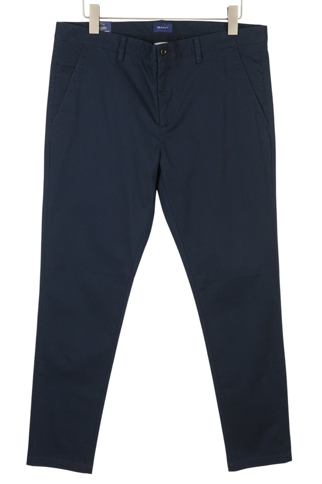 GANT Molsey Brushed Dot Chinos Men Trousers W44/L32 Persian Blue Extra Slim