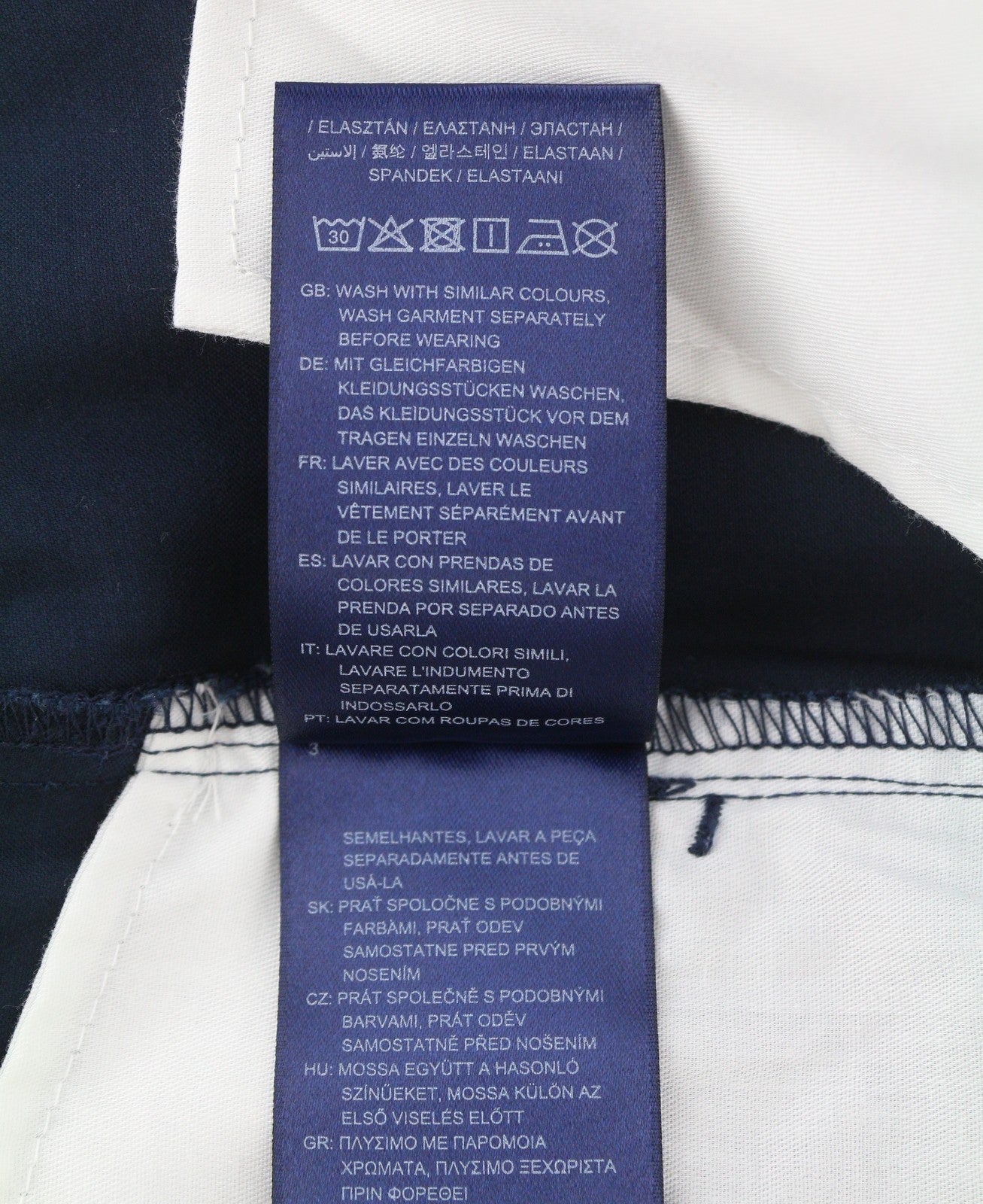 GANT Molsey Brushed Dot Chinos Men Trousers W44/L32 Persian Blue Extra Slim