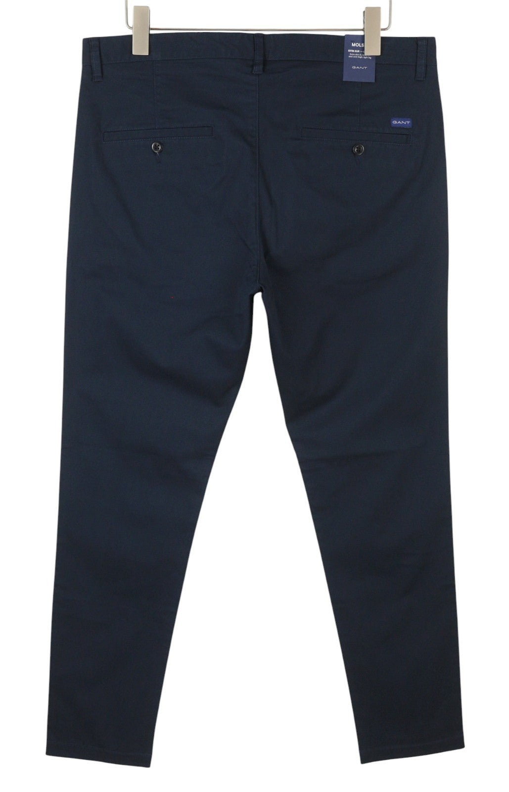 GANT Molsey Brushed Dot Chinos Men Trousers W32/L34 Persian Blue Extra Slim