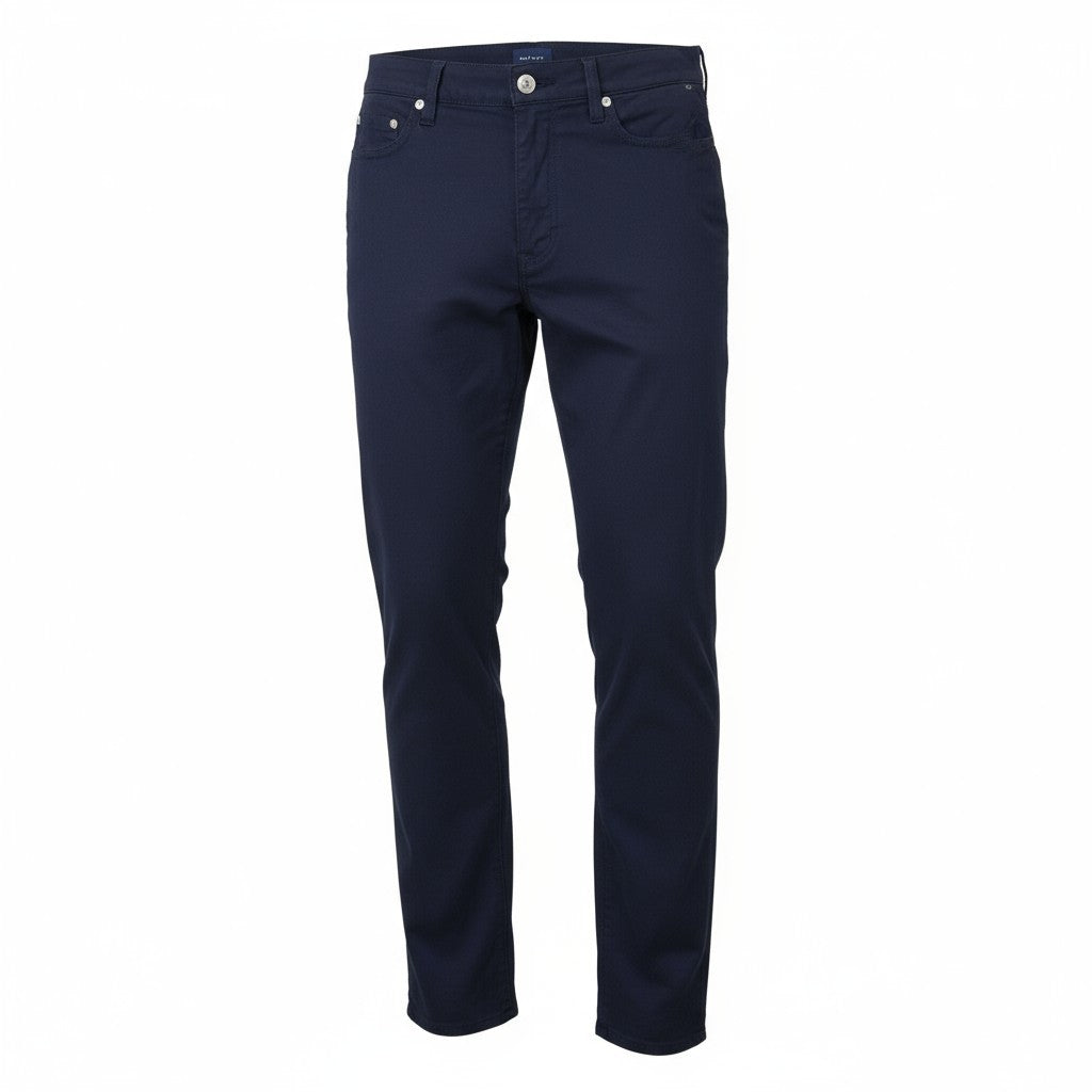 GANT Hayes Dusty Twill Men Trousers W34/L32 Marine Slim Fit Dark Casual