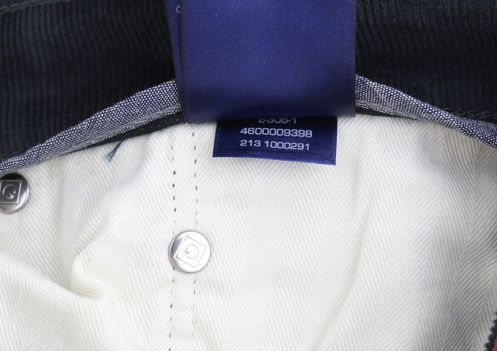 GANT Hayes Cord Men Trousers W33/L32 Antracite Corduroy Slim Fit Black Zip Fly