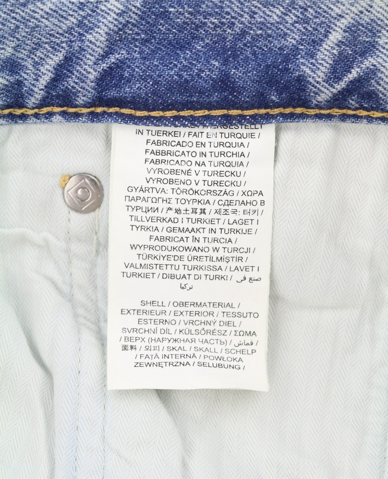 GANT Relaxed Classic Men Jeans W35/L34 Light Blue Broken In Faded Tapered Fit