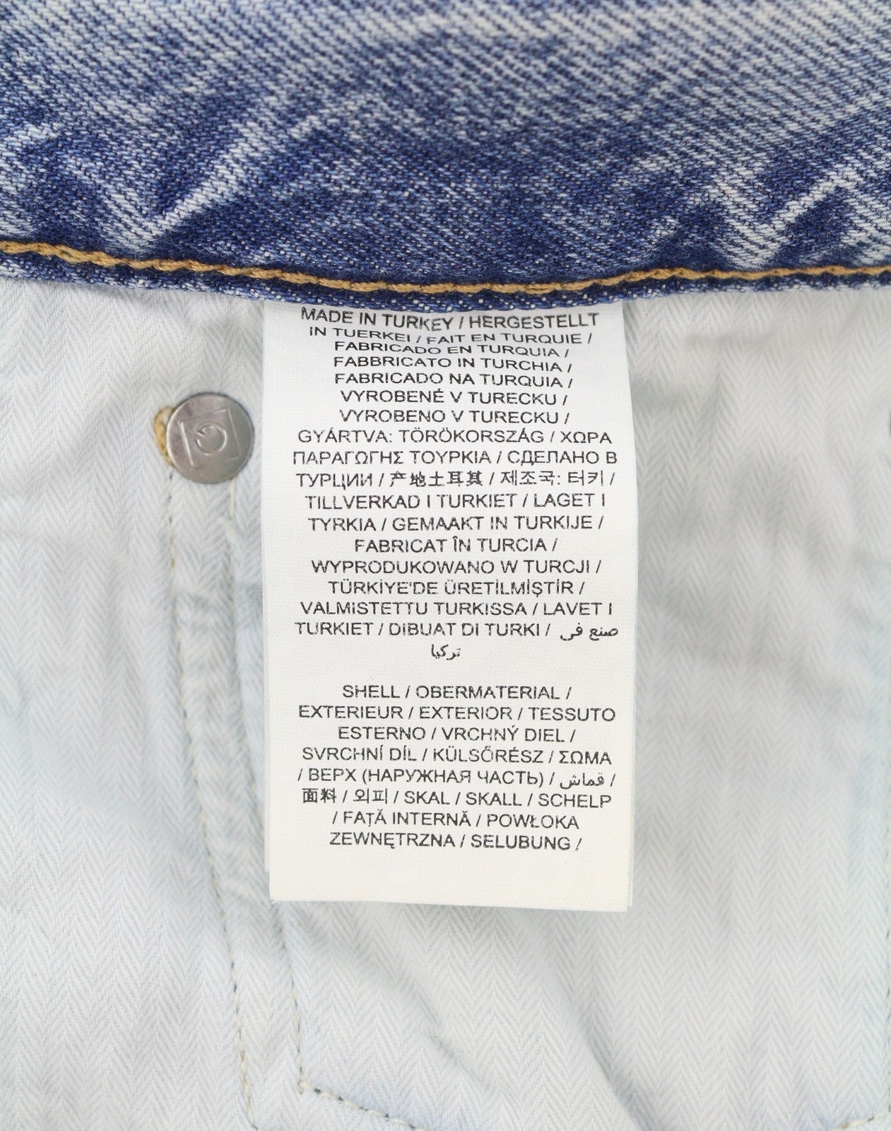 GANT Relaxed Classic Men Jeans W35/L34 Light Blue Broken In Faded Tapered Fit