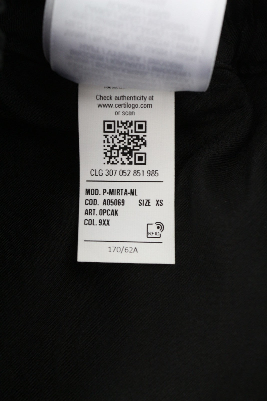 DIESEL P-Mirta-NL 0PCAK Women's Cargo XS Black Loose Fit Utility Pockets RRP300