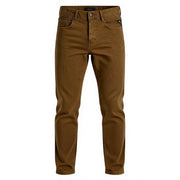 REPLAY Anbass Men's Trousers W30/L34 Brown Corduroy Slim Stretch Zip Fly Logo