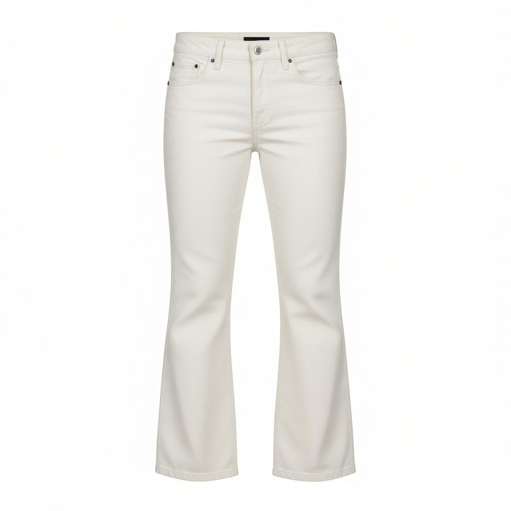 DIESEL Sandyb-Patch 0672Y Women's Jeans W27/L34 White Slim Bootcut RRP190