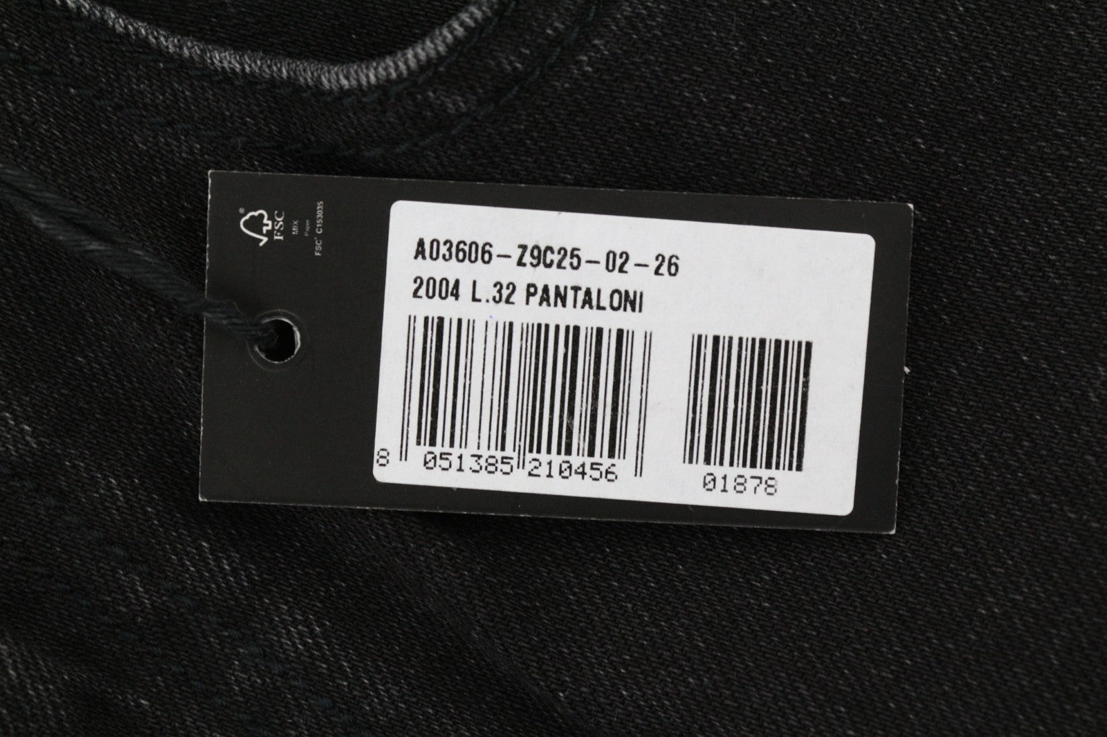 DIESEL 2004 5Pockets Z9C25 Women's Jeans W26/L32 Black Slim Mid Waist RRP185