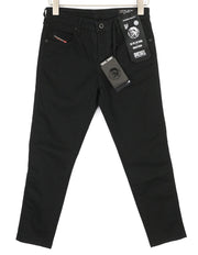 DIESEL Babhila 069EI Women's Jeans W27 Black Slim Regular Waist Stretch Button