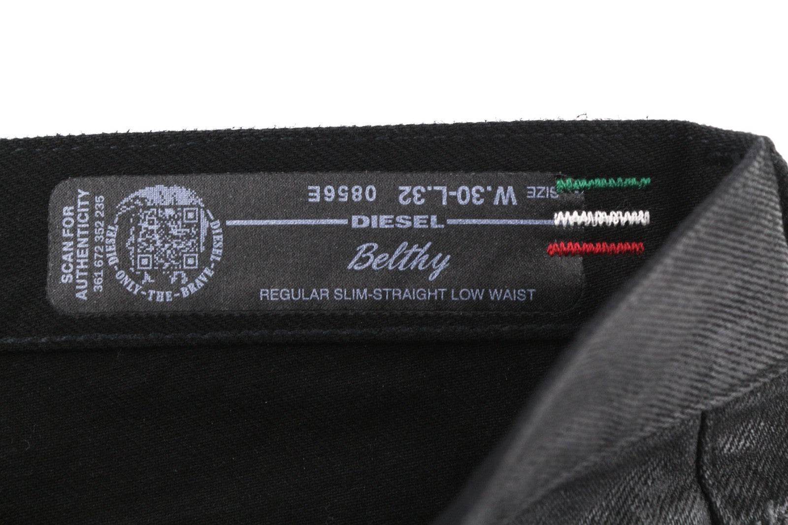 DIESEL Belthy 0856E Women's Jeans W30/L32 Coated Slim Straight Low RRP250