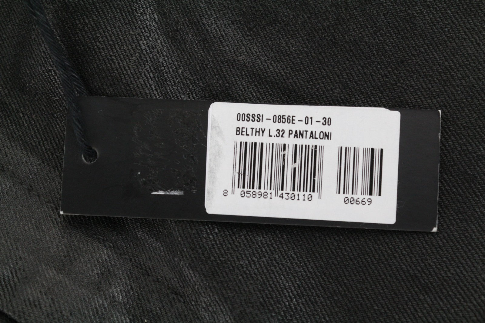 DIESEL Belthy 0856E Women's Jeans W30/L32 Coated Slim Straight Low RRP250