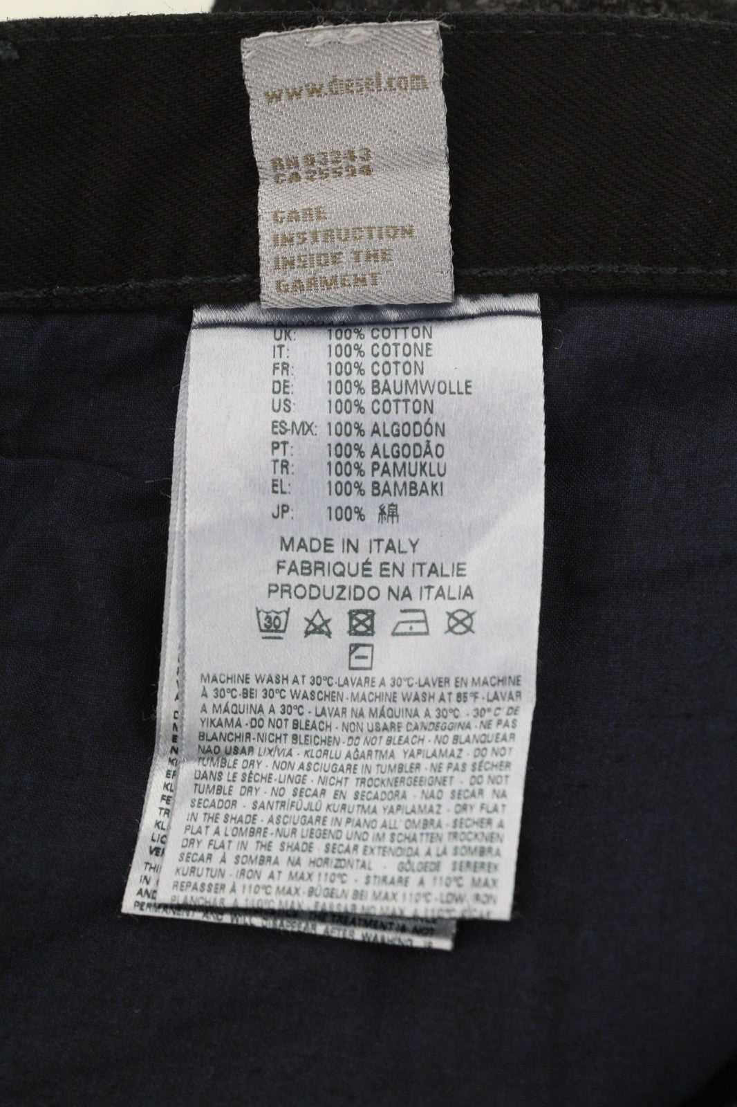 DIESEL Belthy 0856E Women's Jeans W27/L32 Coated Slim Straight Low  RRP250