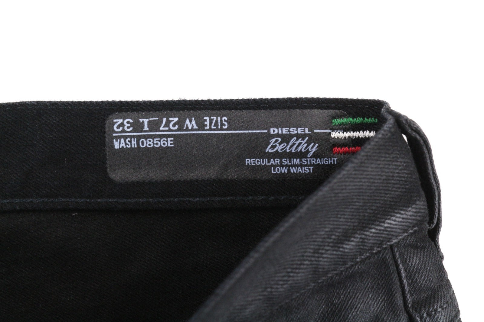 DIESEL Belthy 0856E Women's Jeans W27/L32 Coated Slim Straight Low  RRP250