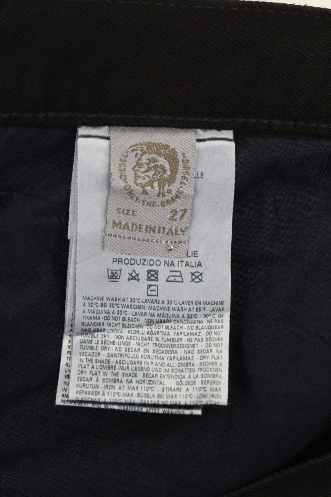 DIESEL Belthy 0856E Women's Jeans W27/L32 Coated Slim Straight Low  RRP250