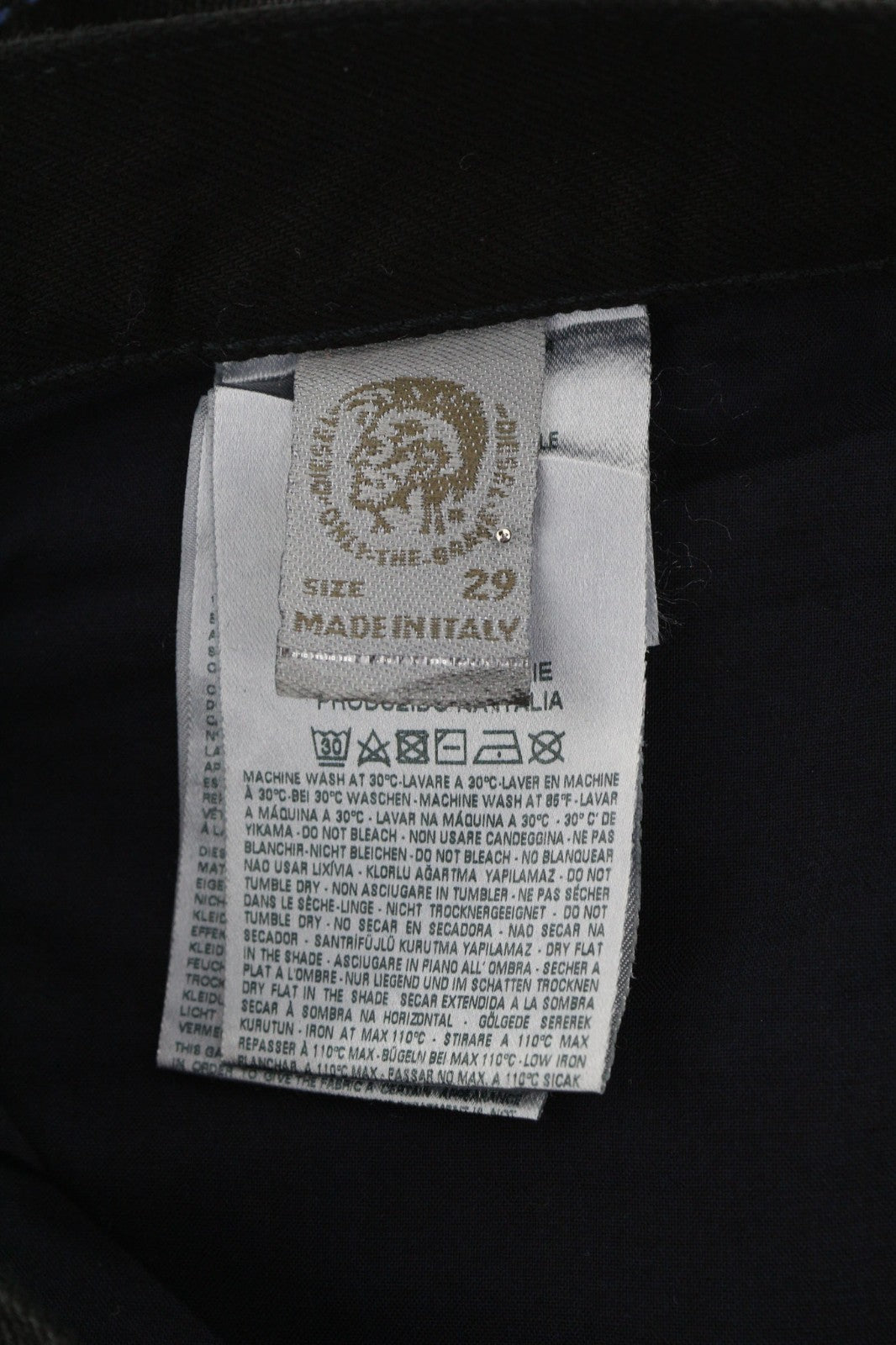 DIESEL Belthy 0856E Women's Jeans W29/L32 Coated Slim Straight Low  RRP250