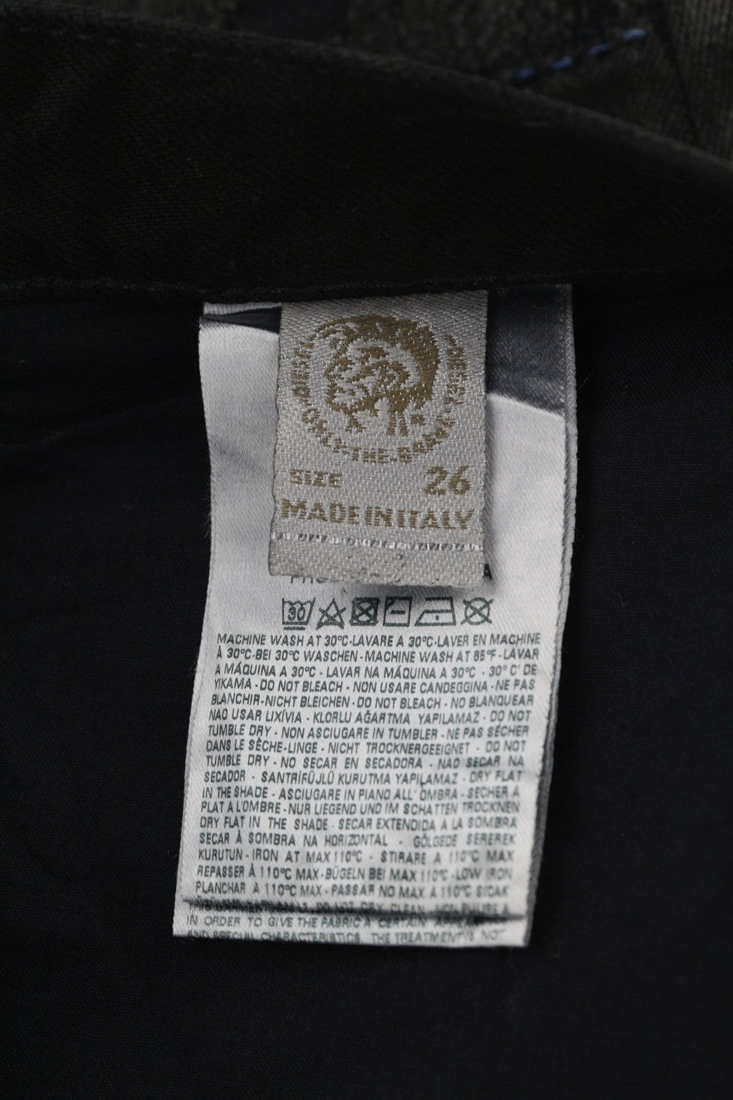 DIESEL Belthy 0856E Women's Jeans W26/L32 Coated Regular Slim Straight RRP250