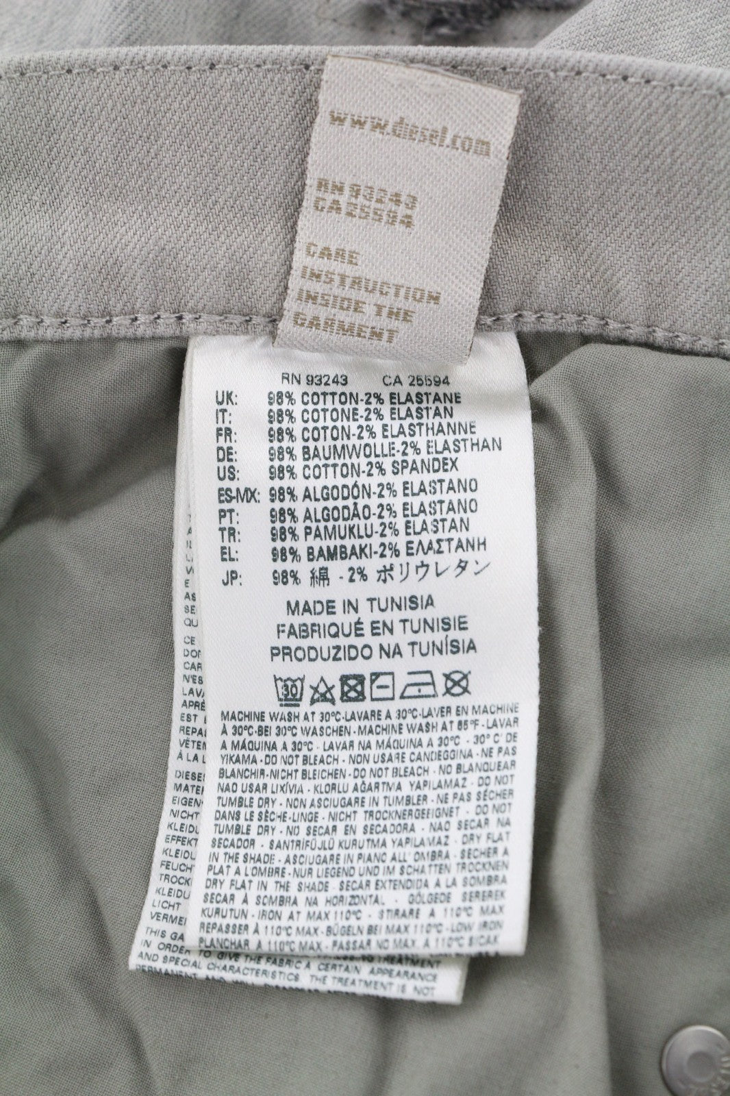 DIESEL Belthy 0676M Women's Jeans W30/L32 D.N.A. Slim Straight Stretch RRP180