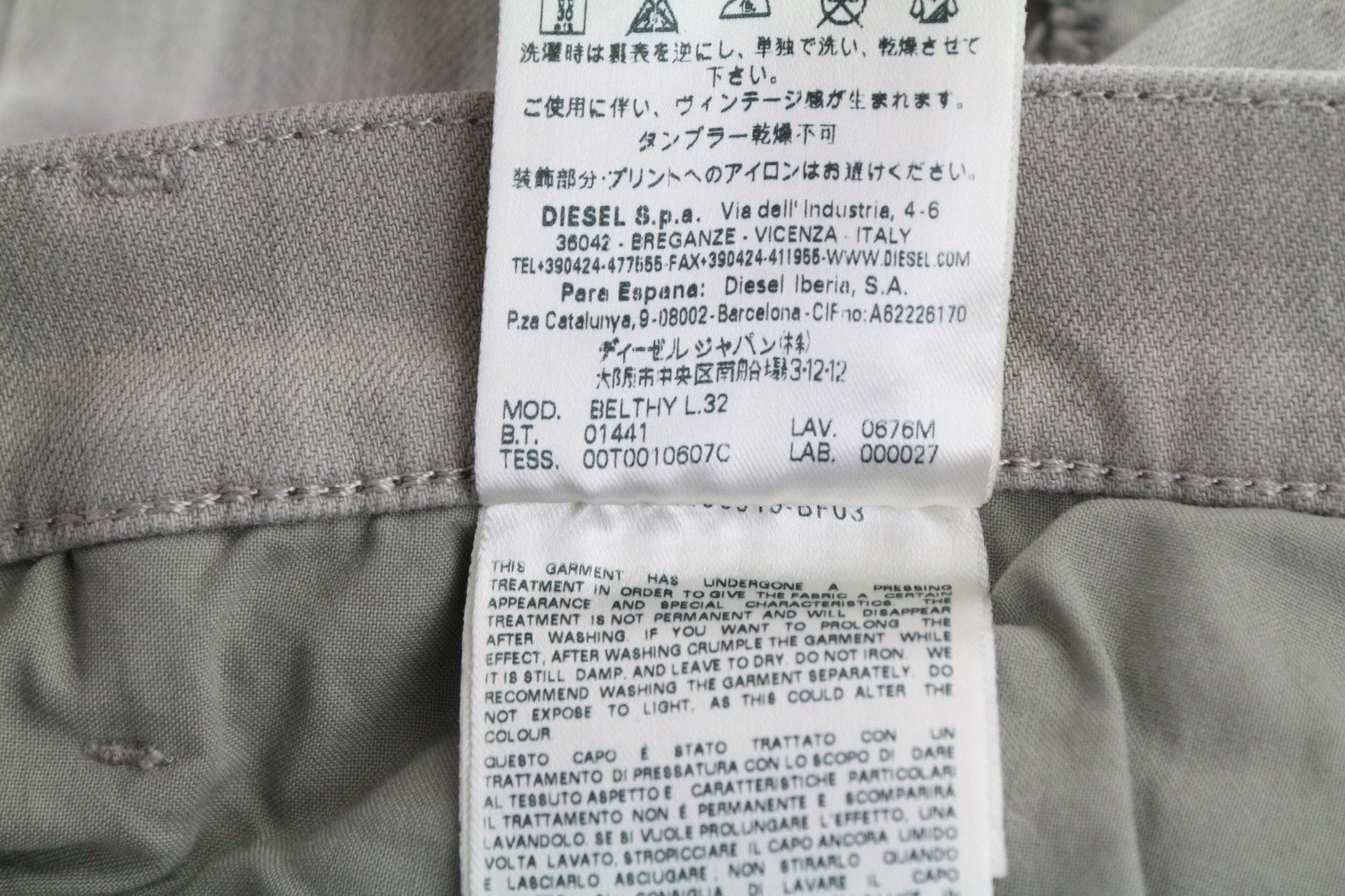 DIESEL Belthy 0676M Women's Jeans W30/L32 D.N.A. Slim Straight Stretch RRP180