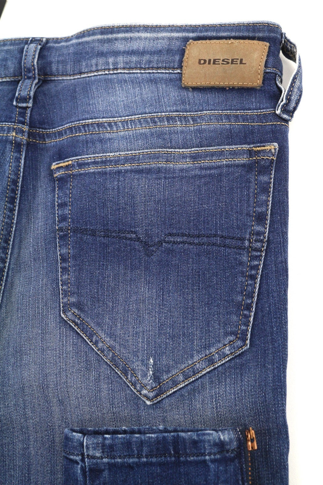 DIESEL Skinzee-Zip 084IY Women's Jeans W27/L32 Super Skinny Regular Waist