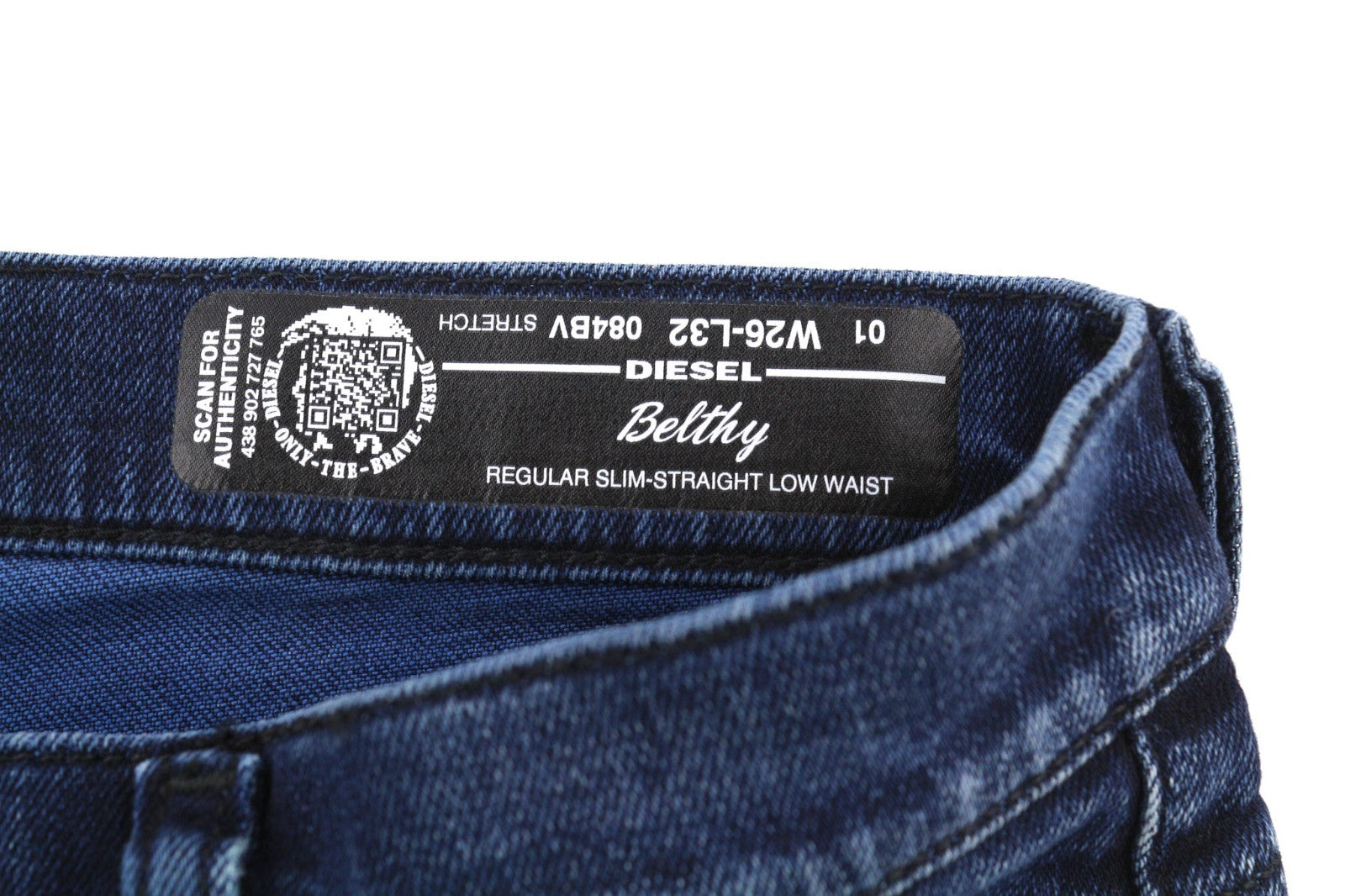 DIESEL Belthy 084BV Women's Jeans W26/L32 Slim Straight Low Waist Stretch