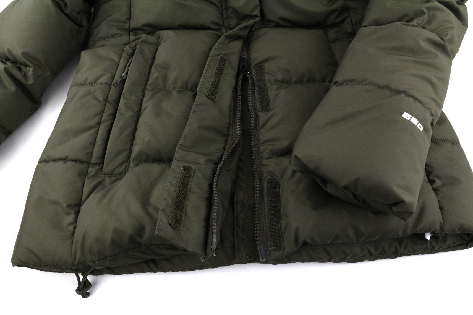 THE NORTH FACE Gotham Women's Jacket S Khaki 550 Down Hooded Quilted