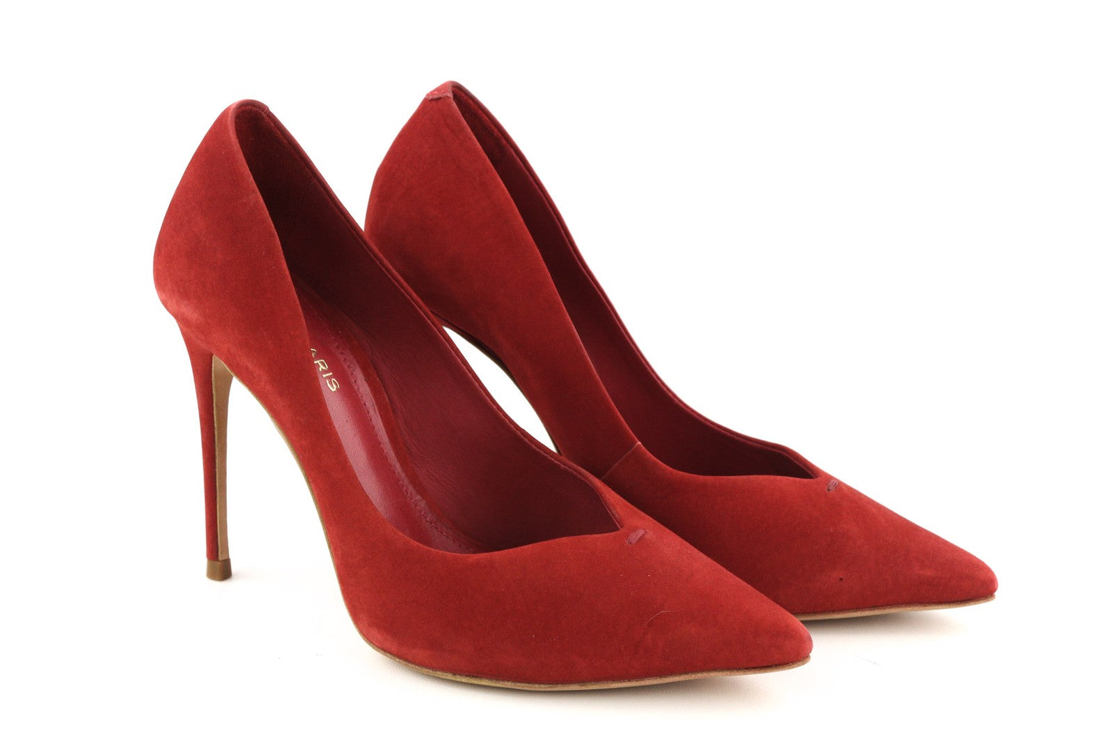 COSMOPARIS Avelia/Nub Rubis Women's Heels UK3.5 EU36 Red Suede Pointed Pumps