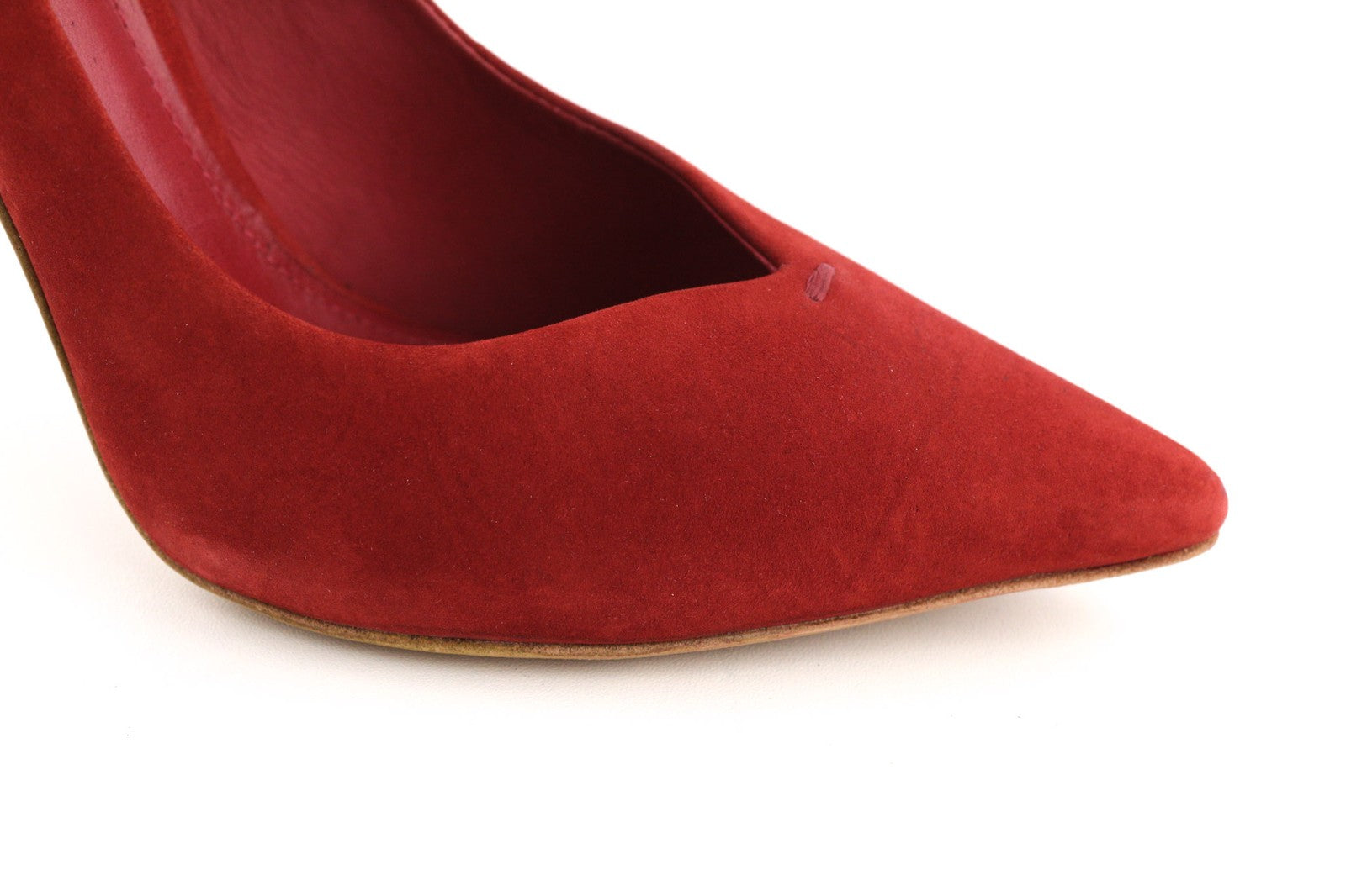 COSMOPARIS Avelia/Nub Rubis Women's Heels UK3.5 EU36 Red Suede Pointed Pumps