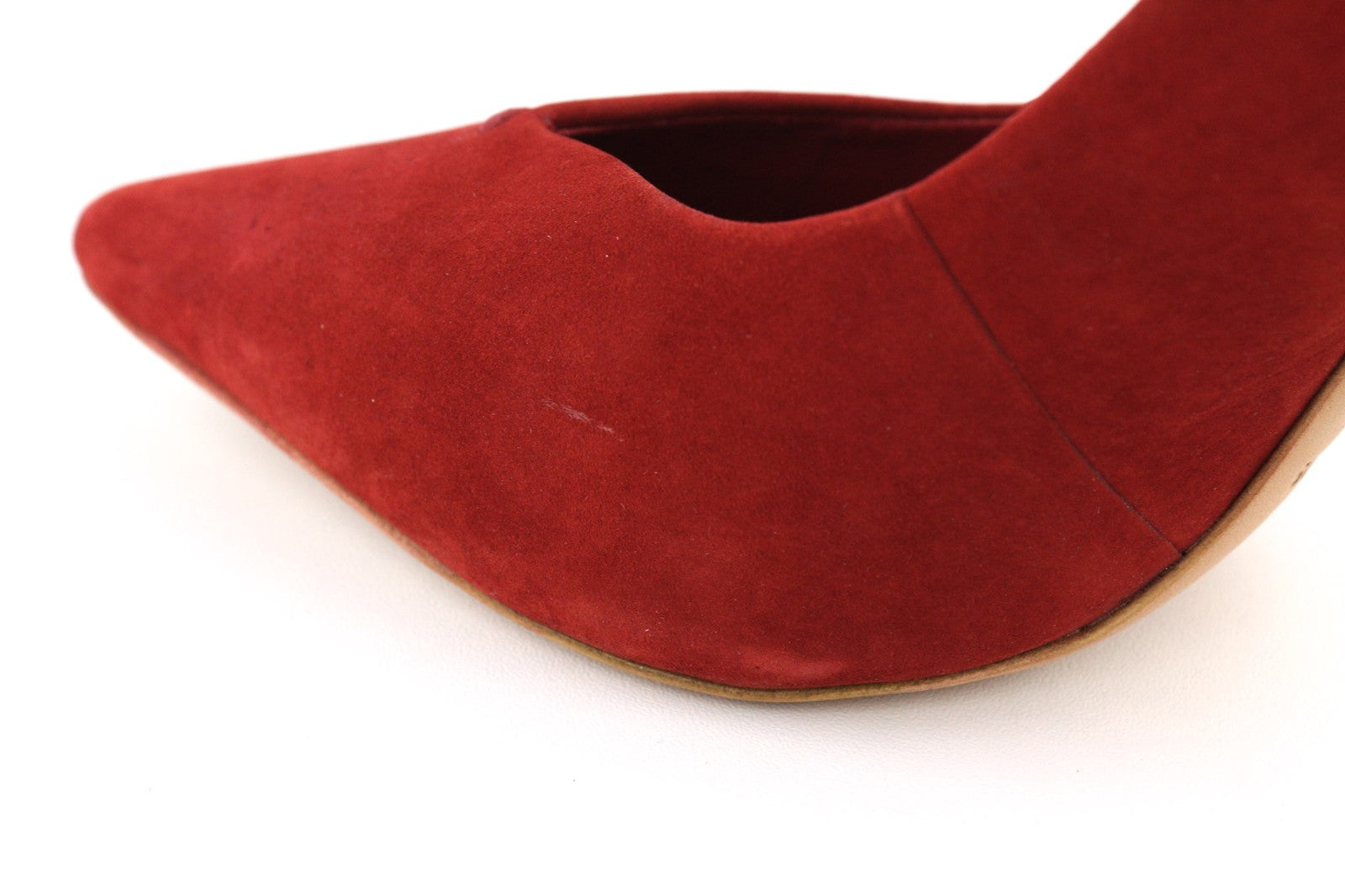 COSMOPARIS Avelia/Nub Rubis Women's Heels UK3.5 EU36 Red Suede Pointed Pumps