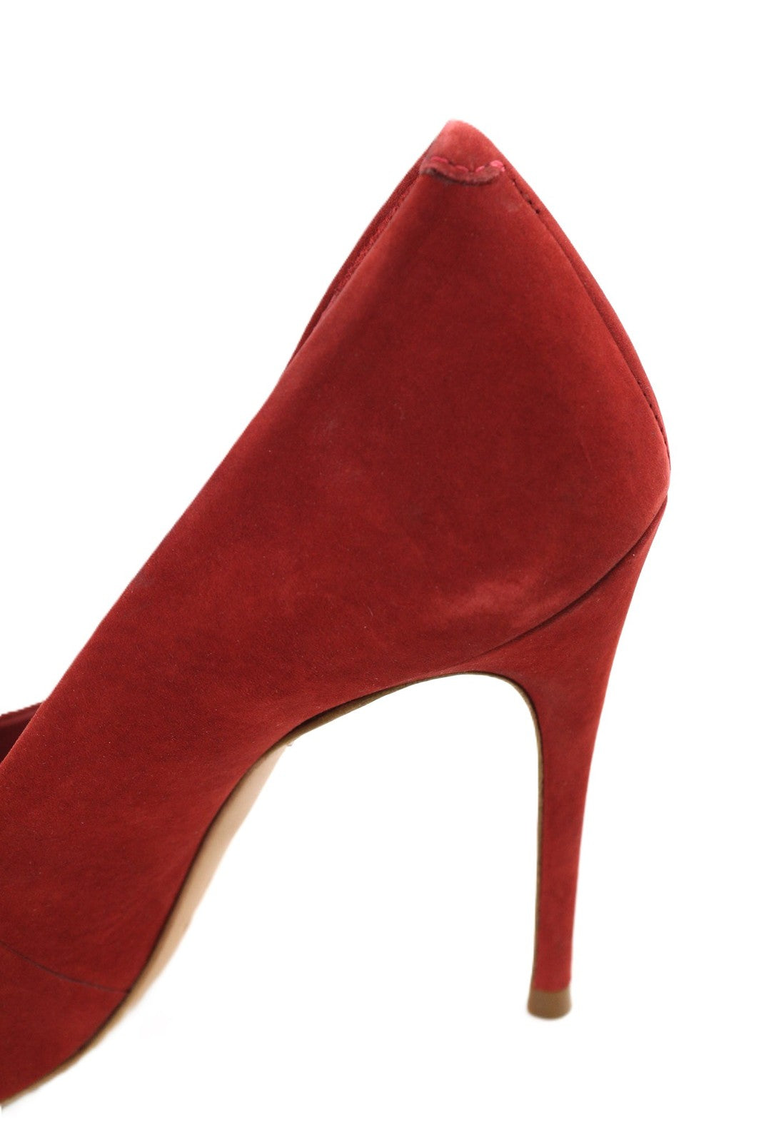 COSMOPARIS Avelia/Nub Rubis Women's Heels UK3.5 EU36 Red Suede Pointed Pumps