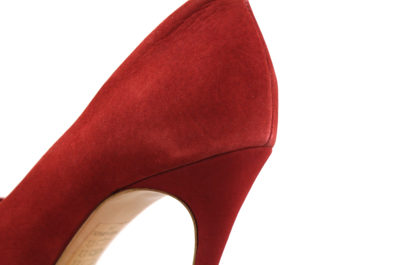 COSMOPARIS Avelia/Nub Rubis Women's Heels UK3.5 EU36 Red Suede Pointed Pumps