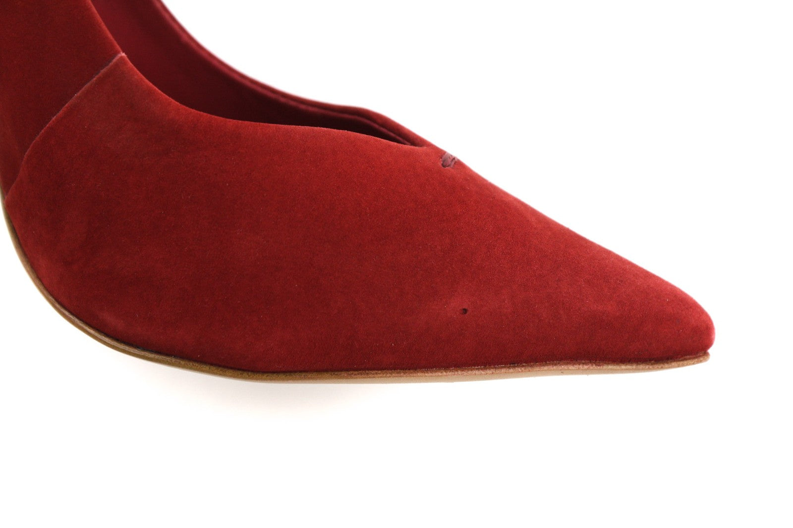 COSMOPARIS Avelia/Nub Rubis Women's Heels UK3.5 EU36 Red Suede Pointed Pumps
