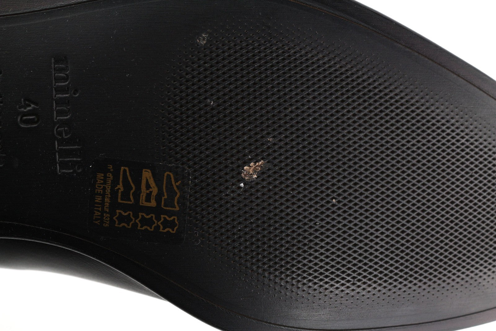 MINELLI Cayan Men's Boots UK6.5 EU40 Black Calfskin Square Toe Ankle Pull On