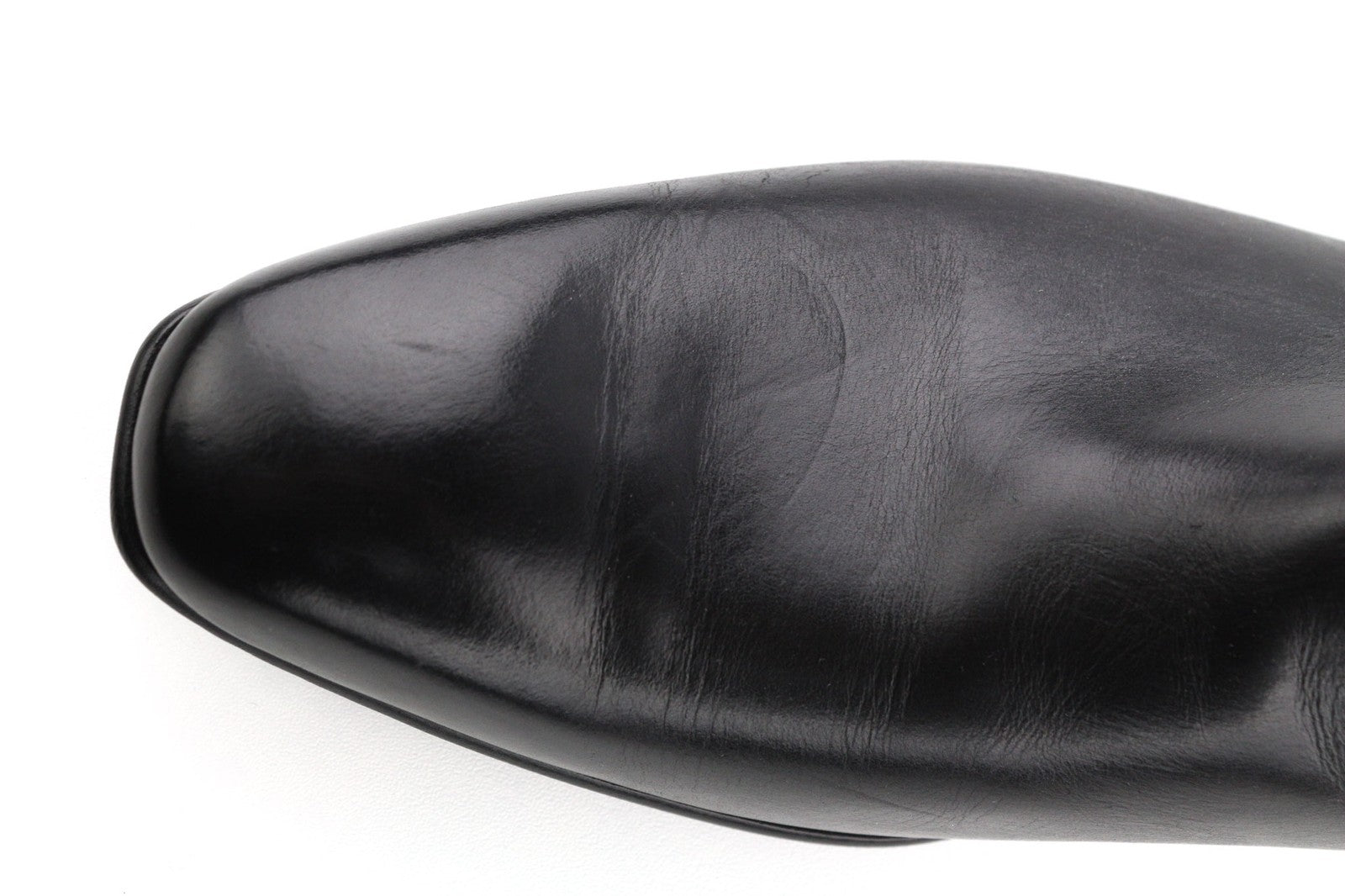 MINELLI Cayan Men's Boots UK6.5 EU40 Black Calfskin Square Toe Ankle Pull On