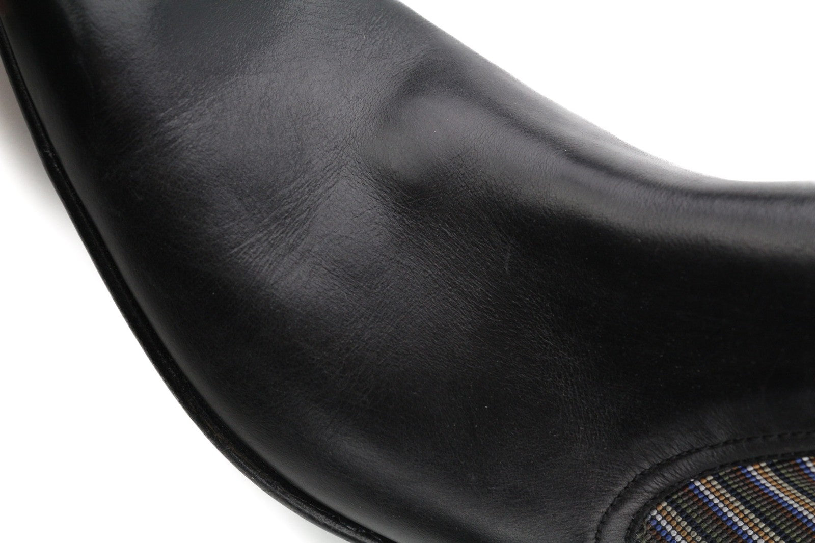 MINELLI Cayan Men's Boots UK6.5 EU40 Black Calfskin Square Toe Ankle Pull On