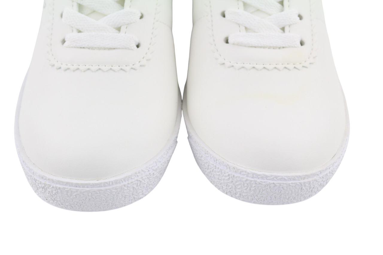 GUESS Women's Sneakers UK3 EU36 Light White Low Top Lace Up Side Logo