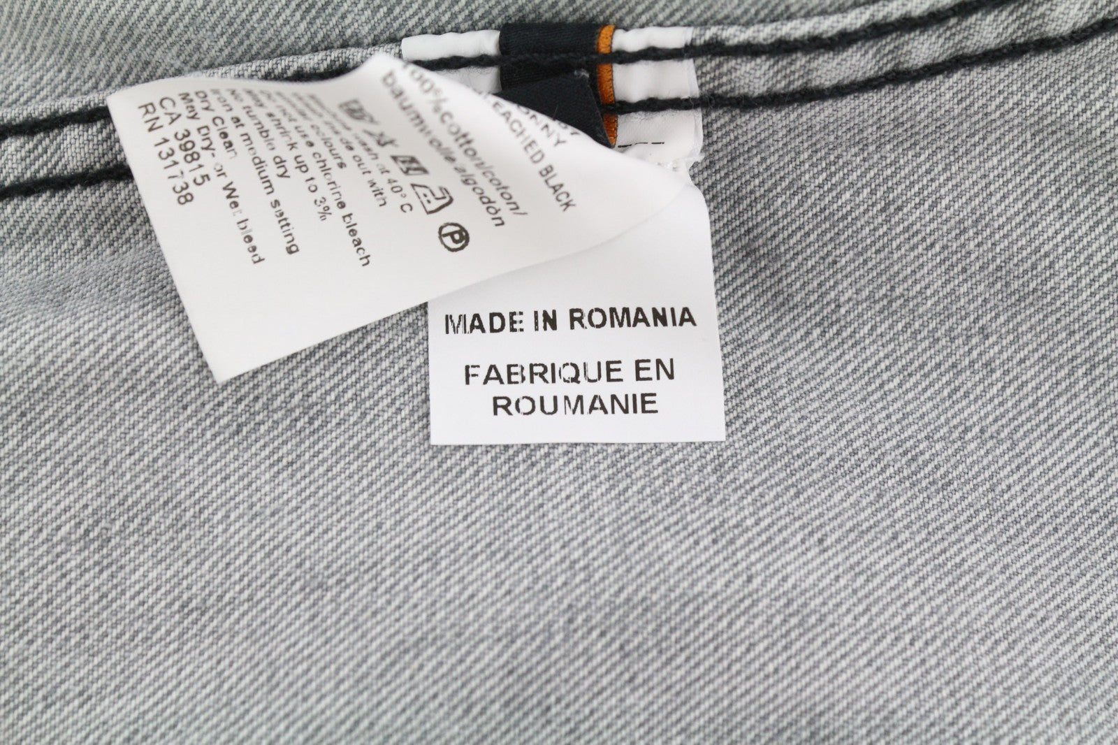 NUDIE JEANS Conny vyriška striukė S su saulės išblukinta juoda sagomis išblukusi pilka džinsinė 