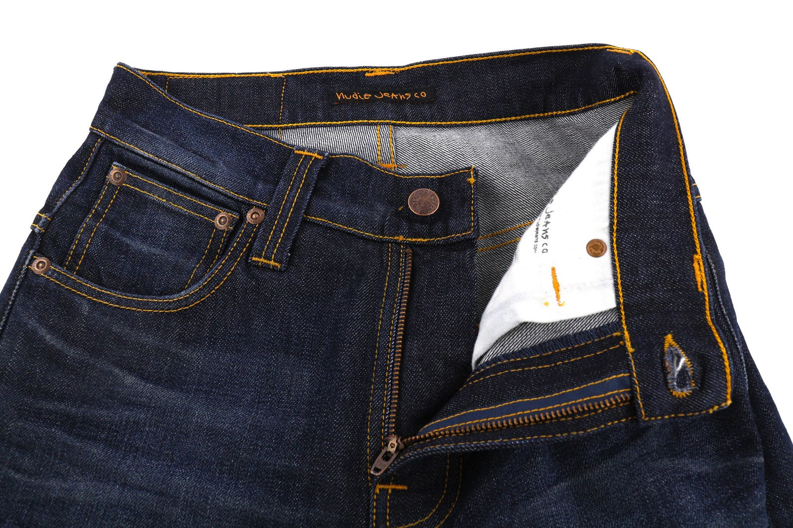 NUDIE JEANS Thin Finn Men's Jeans W28/L32 Bossa Ozzy Organic Dark Washed Denim