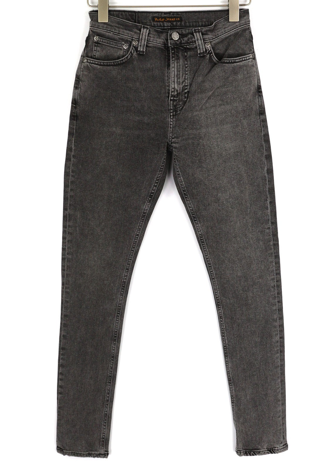 NUDIE JEANS Pipe Led Men's Jeans W28/L32 Grey Marble Organic Slim Washed Denim