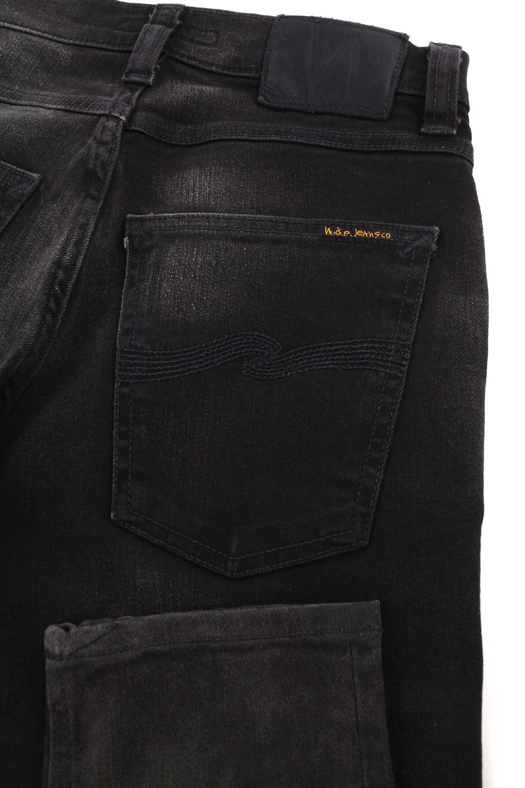 NUDIE JEANS Pipe Led Men's Jeans W28/L32 Grey Marble Organic Slim Fit Logo