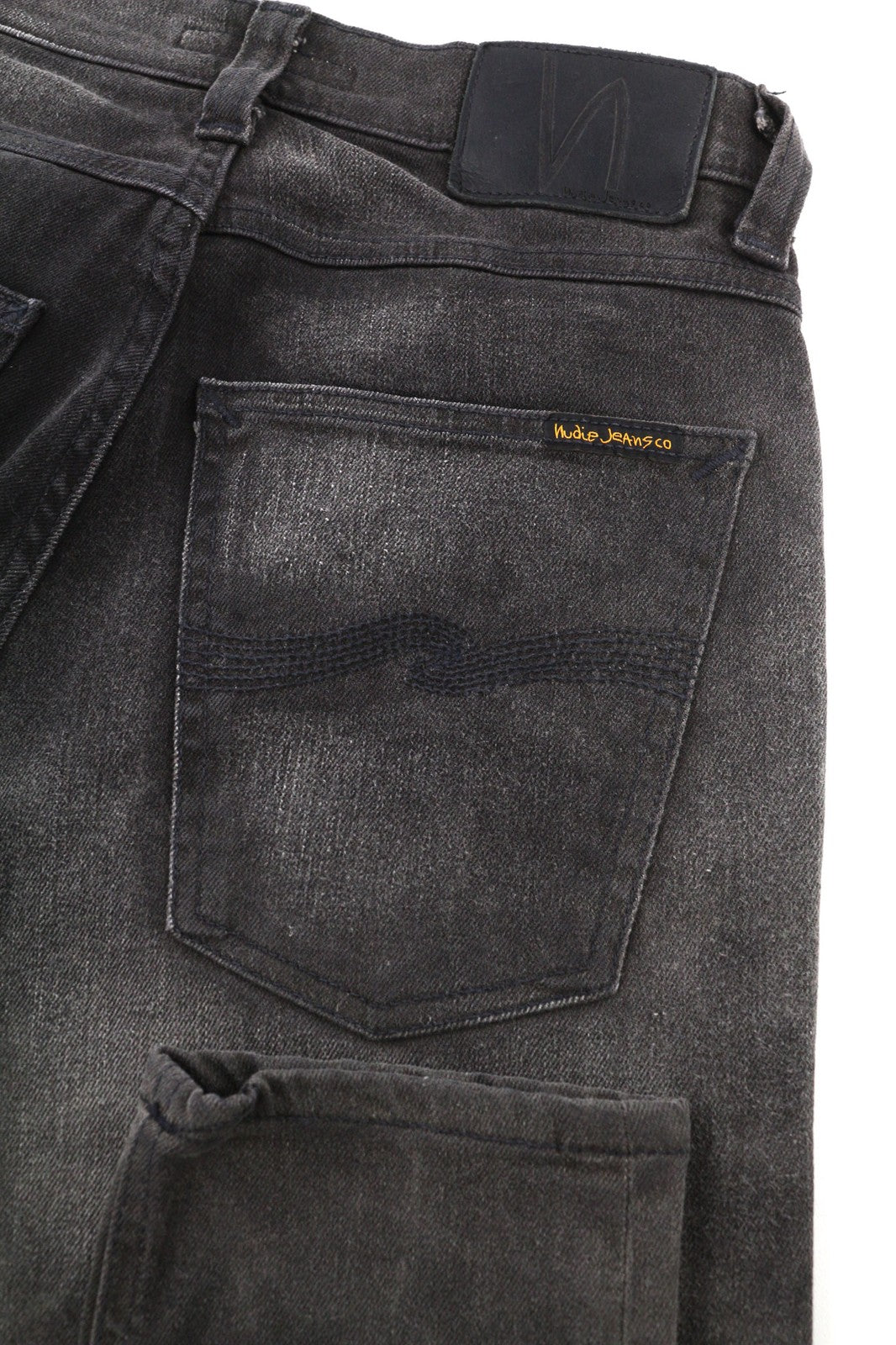 NUDIE JEANS Pipe Led vyriški džinsai W28/L32 Grey Marble Organic Slim Faded 